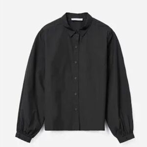 Everlane The Organic Cotton Prep Shirt in Black